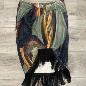 Farai London Multicolor Artistic Skirt